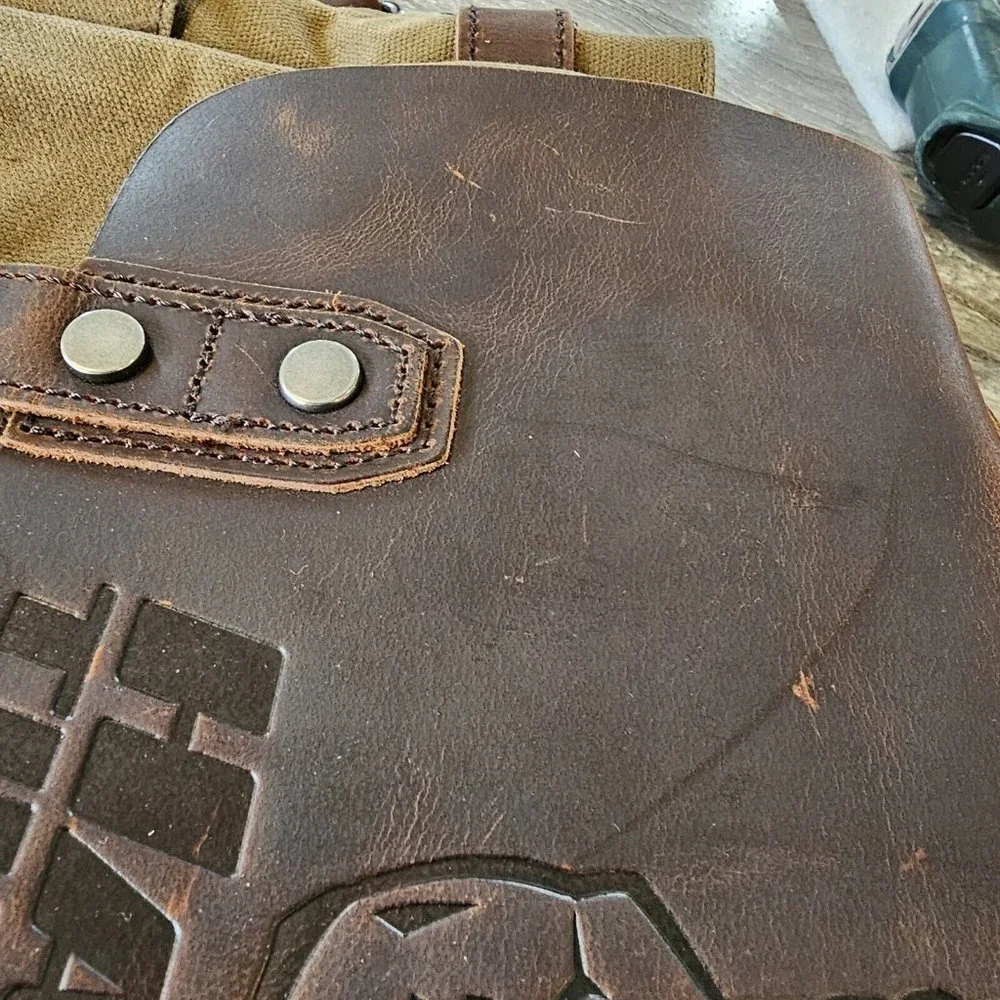 HTF‎ Rare Hawaii Tiki Bowl Football Briefcase Messenger Crossbody Bag Travel